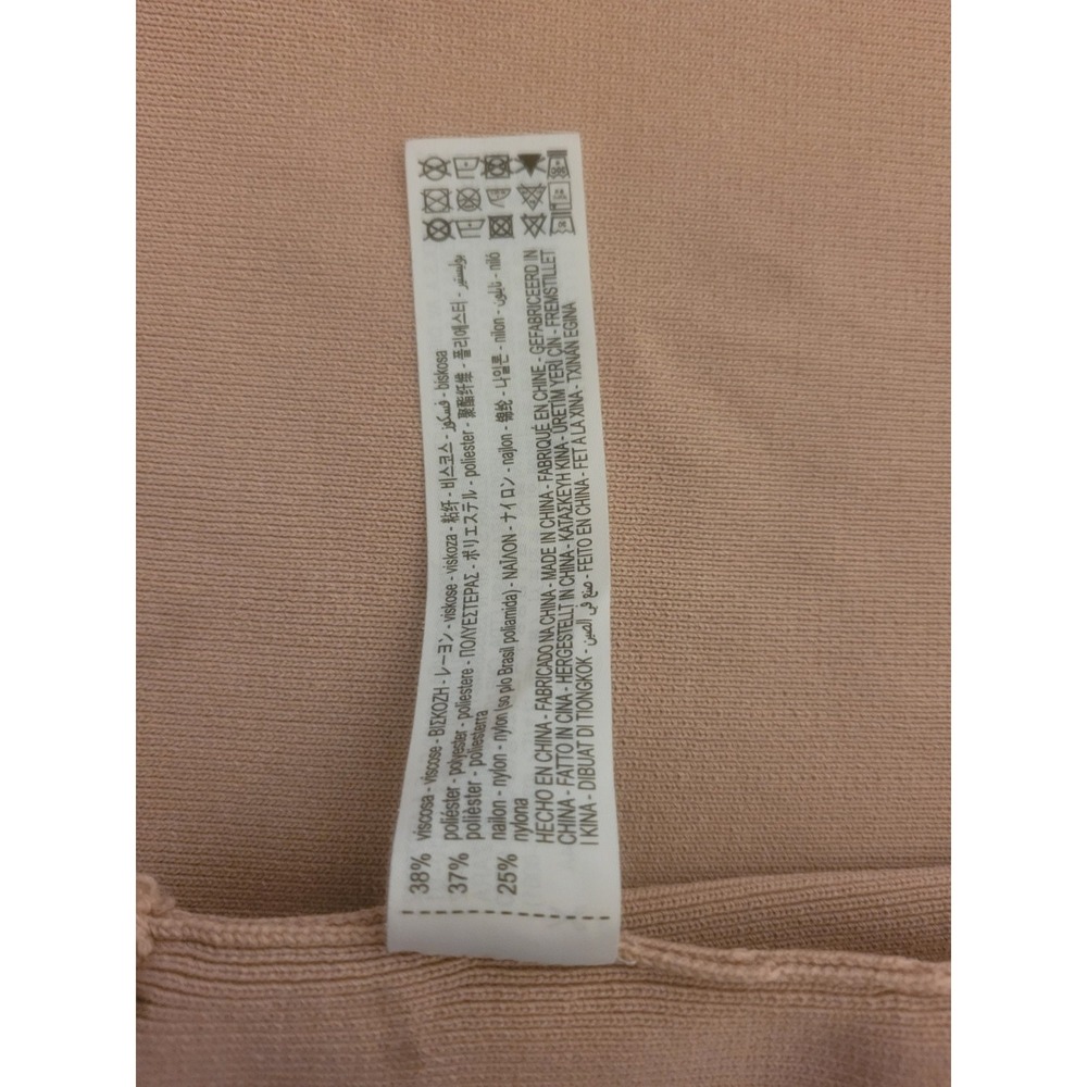 Zara Tan Cropped Ribbed Tank Size Small - Picture 5 of 7